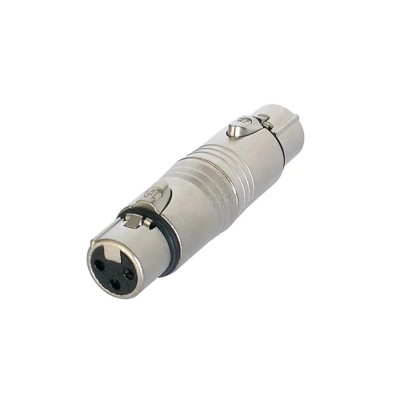 Neutrik Audio Female XLR Straight AV Adapter 5V Nylon Housing NA3FF