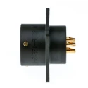 Amphenol Limited MIL Spec Copper Tin Straight 3 Way Box Mount Circular Connector 1.2, 850kV dc Voltage 62GB-12E12-03SN