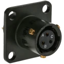Amphenol Limited MIL Spec Circular Connector Copper Tin Contact Box Mount Straight 3 Way 500, 700V AC 62GB-12E08-33SN