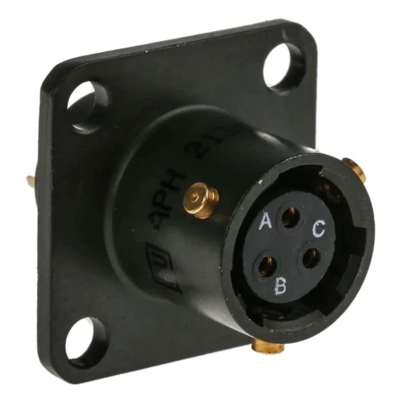 Amphenol Limited MIL Spec Circular Connector Copper Tin Contact Box Mount Straight 3 Way 500, 700V AC 62GB-12E08-33SN