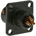Amphenol Limited MIL Spec Circular Connector Copper Tin Contact Box Mount Straight 3 Way 500, 700V AC 62GB-12E08-33SN