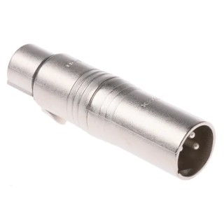 Neutrik Audio Male XLR Straight XLR AV Adapter 5V 16A NA3FM