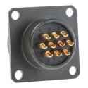 Amphenol Limited MIL Spec Circular Connector Copper Tin Straight 10 Way Box Mount 500, 700V ac 62GB-12E12-10SN