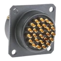 Amphenol Limited MIL Spec Circular Connector 26 Contacts Female Box Mount Straight Olive Aluminium Zinc 62GB-12E16-26SN