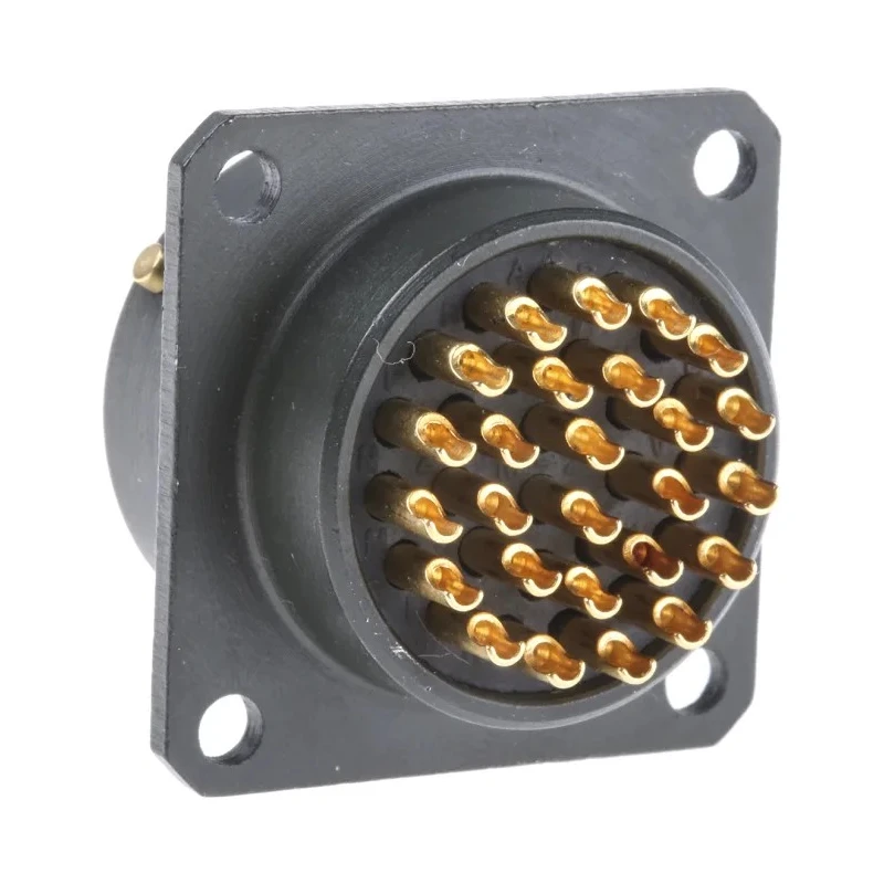 Amphenol Limited MIL Spec Circular Connector 26 Contacts Female Box Mount Straight Olive Aluminium Zinc 62GB-12E16-26SN