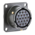 Amphenol Limited MIL Spec Circular Connector 19 Contacts Copper Tin Gold Plated Female, Box Mount 500V/700V 62GB-12E14-19SN