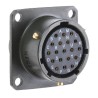 Amphenol Limited MIL Spec Circular Connector 19 Contacts Copper Tin Gold Plated Female, Box Mount 500V/700V 62GB-12E14-19SN