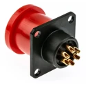 Amphenol Limited MIL Spec Circular Connector 6 Way Box Mount Female Male 500V 700V 62GB-12E10-06PN