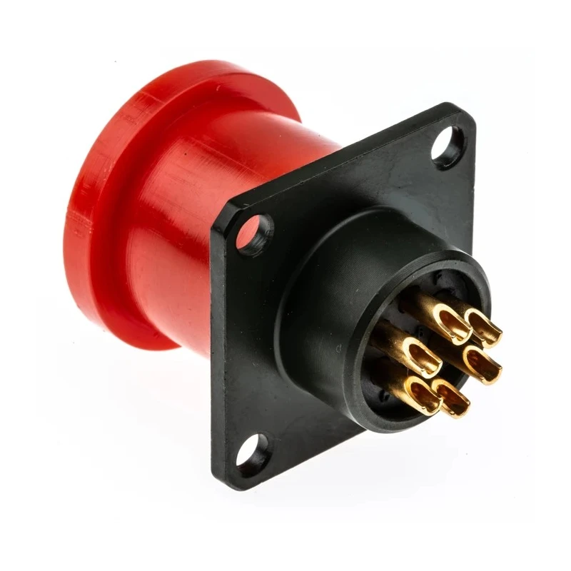 Amphenol Limited MIL Spec Circular Connector 6 Way Box Mount Female Male 500V 700V 62GB-12E10-06PN