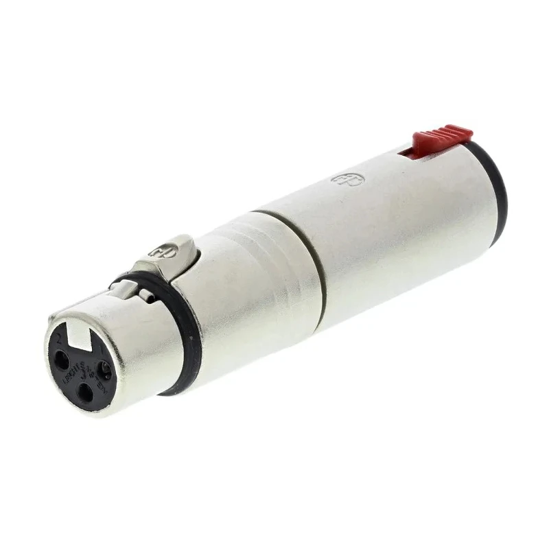 Neutrik Audio Female XLR Straight 1/4 in Stereo AV Adapter 5V Nylon Silver NA3FJ