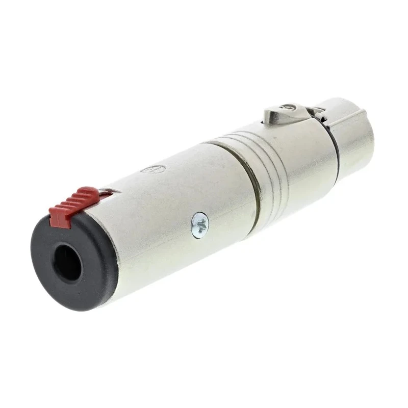 Neutrik Audio Female XLR Straight 1/4 in Stereo AV Adapter 5V Nylon Silver NA3FJ