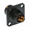 Amphenol Limited MIL Spec Circular Connector, Copper Tin Contacts, Miniature 3-Way Straight Box Mount 62GB-12E08-33PN