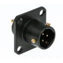 Amphenol Limited MIL Spec Circular Connector, Copper Tin Contacts, Miniature 3-Way Straight Box Mount 62GB-12E08-33PN