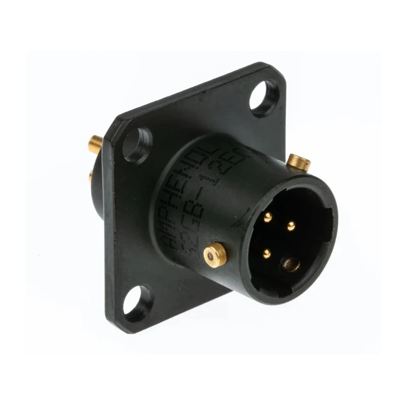 Amphenol Limited MIL Spec Circular Connector, Copper Tin Contacts, Miniature 3-Way Straight Box Mount 62GB-12E08-33PN