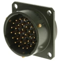 Amphenol Limited MIL Spec Circular Connector Copper Tin Contact, Box Mount 32 Contacts Bayonet Lock 62GB-12E18-32PN