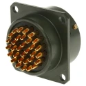 Amphenol Limited MIL Spec Circular Connector Copper Tin Contact, Box Mount 32 Contacts Bayonet Lock 62GB-12E18-32PN