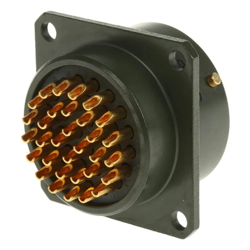 Amphenol Limited MIL Spec Circular Connector Copper Tin Contact, Box Mount 32 Contacts Bayonet Lock 62GB-12E18-32PN