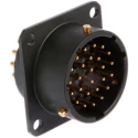 Amphenol Limited MIL Spec Circular Connector, Copper Tin Contacts, Solder Termination, 26 Contacts, Box 62GB-12E16-26PN
