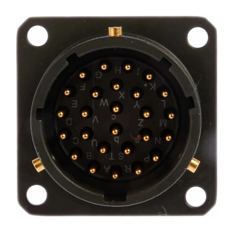 Amphenol Limited MIL Spec Circular Connector, Copper Tin Contacts, Solder Termination, 26 Contacts, Box 62GB-12E16-26PN