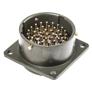 Amphenol Limited MIL Spec Circular Connector Box Mount 41 Contacts Copper Tin Gold Plated 500, 700V 125°C 62GB-12E20-41PN