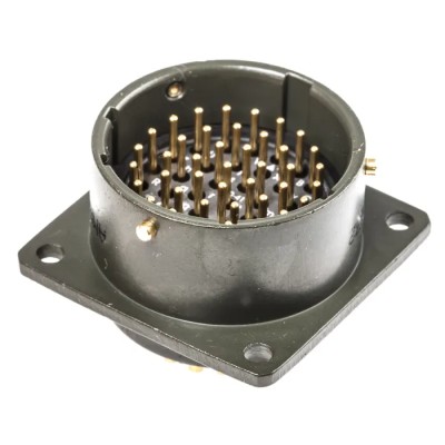 Amphenol Limited MIL Spec Circular Connector Box Mount 41 Contacts Copper Tin Gold Plated 500, 700V 125°C 62GB-12E20-41PN