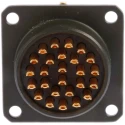 Amphenol Limited MIL Spec Circular Connector, Copper Tin Contacts, Solder Termination, 26 Contacts, Box 62GB-12E16-26PN