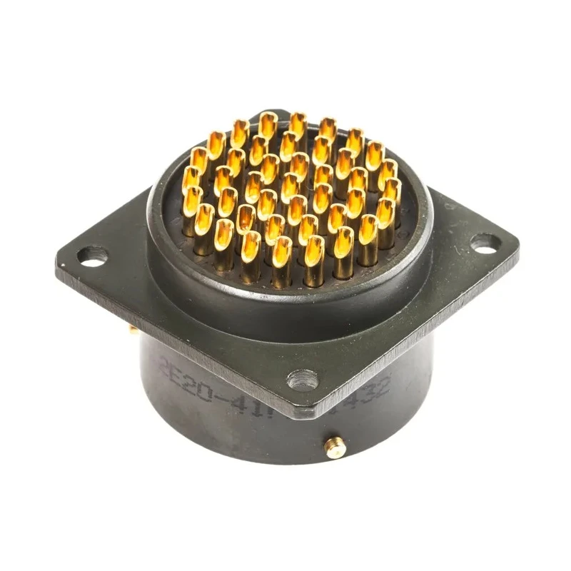 Amphenol Limited MIL Spec Circular Connector Box Mount 41 Contacts Copper Tin Gold Plated 500, 700V 125°C 62GB-12E20-41PN