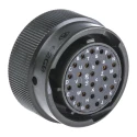 Amphenol Limited MIL Spec Circular Connector 26 Contacts Copper Tin Female Contacts, Male Olive Aluminium 62GB-56T16-26SN