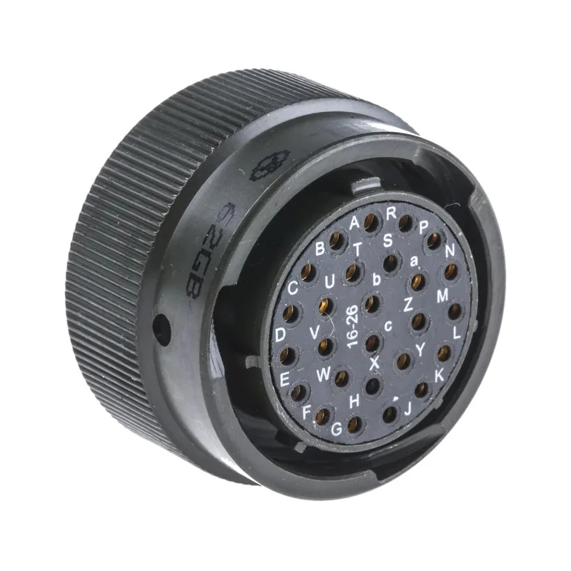 Amphenol Limited MIL Spec Circular Connector 26 Contacts Copper Tin Female Contacts, Male Olive Aluminium 62GB-56T16-26SN