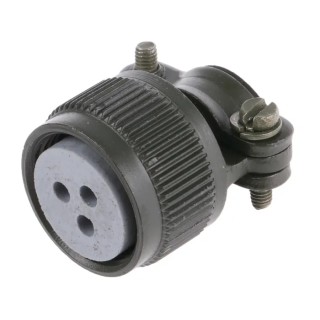 Amphenol Limited Cable Clamp Strain Relief for 62 GB Size 12 Aluminium Olive Drab Housing 3 Contacts 62GB-585-12-03S