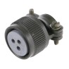 Amphenol Limited Cable Clamp Strain Relief for 62 GB Size 12 Aluminium Olive Drab Housing 3 Contacts 62GB-585-12-03S
