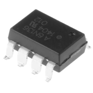 Broadcom DC Input Transistor Output Surface-Mount 8-Pin PDIP Optocoupler 6N136-300E