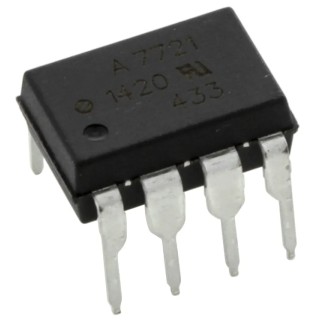 Broadcom DC Input Optocoupler, Through Hole Mount, 8-Pin DIP Package, Transistor Output HCPL-7721-000E
