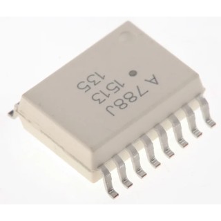Broadcom Isolation Amplifier 16-Pin SOIC Surface Mount, 4.5-5.5 V Supply, 85 dB CMRR HCPL-788J-000E