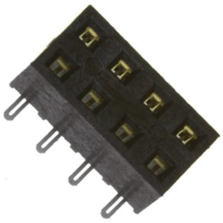 Samtec SMM Series Straight Surface PCB Socket 12-Contact 2 Row 2 mm Pitch Solder SMM-106-02-S-D
