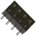 Samtec SMM Series Straight Surface PCB Socket 8-Contact 2 Row 2 mm Pitch Solder SMM-104-02-S-D