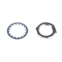 Broadcom Steel Hex Half Nut & Internal Tooth Washer Kit, Thread Size 3/8-32 UNEF 2B, 200 Pieces HFBR-4411Z