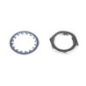 Broadcom Steel Hex Half Nut & Internal Tooth Washer Kit, Thread Size 3/8-32 UNEF 2B, 200 Pieces HFBR-4411Z