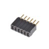 Samtec SLM Series Straight Through Hole PCB Socket, 6-Contact, 1 Row, 1.27 mm Pitch Solder SLM-106-01-G-S