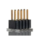 HARWIN FTSH Series Straight Surface Mount Pin Header, 10 Contacts, 1.27 mm Pitch, 2 Row, Unshrouded, Male FTSH-105-01-L-DV