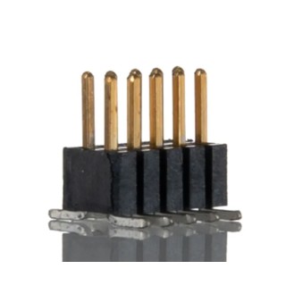 HARWIN FTSH Series Straight Surface Mount Pin Header, 10 Contacts, 1.27 mm Pitch, 2 Row, Unshrouded, Male FTSH-105-01-L-DV
