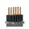 HARWIN FTSH Series Straight Surface Mount Pin Header, 10 Contacts, 1.27 mm Pitch, 2 Row, Unshrouded, Male FTSH-105-01-L-DV