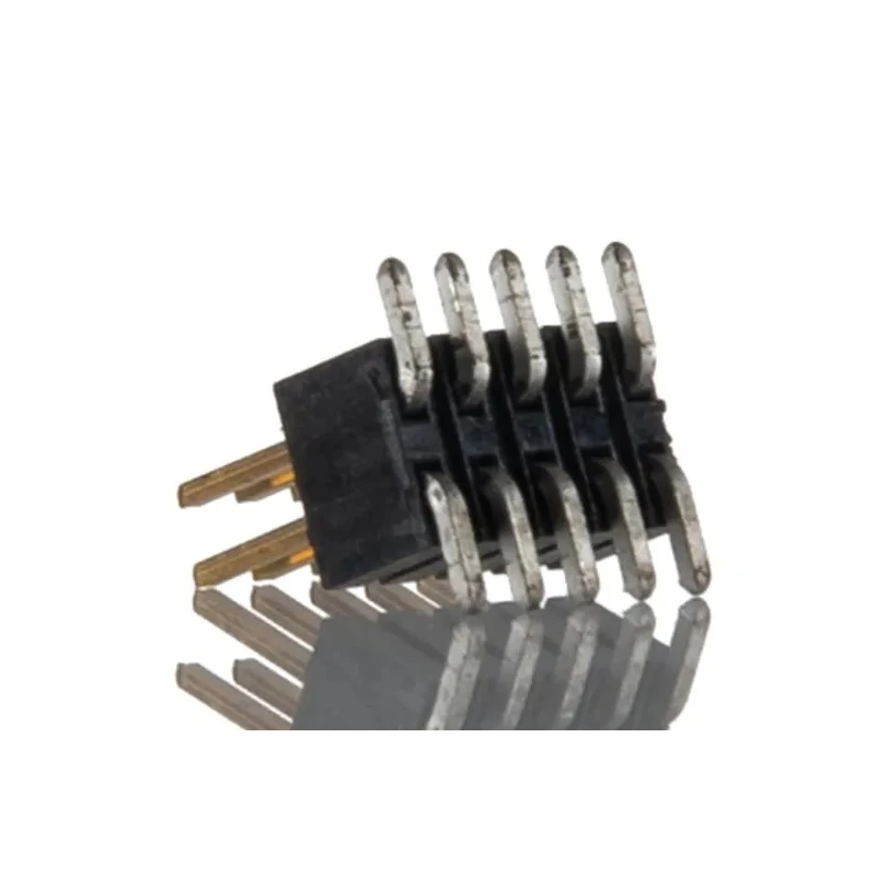 HARWIN FTSH Series Straight Surface Mount Pin Header, 10 Contacts, 1.27 mm Pitch, 2 Row, Unshrouded, Male FTSH-105-01-L-DV
