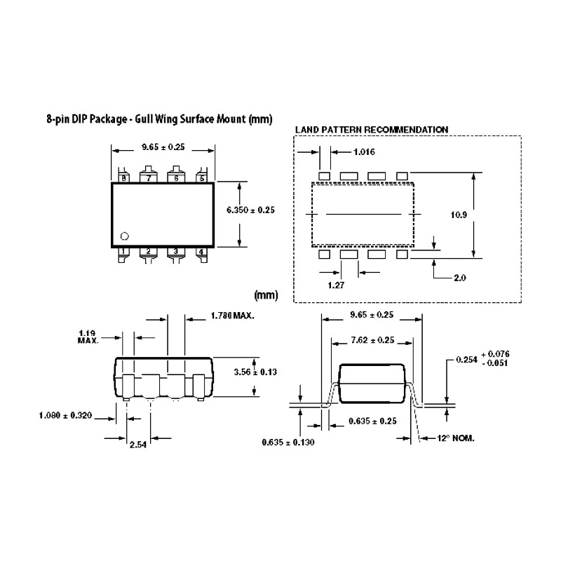 Broadcom Isolation Amplifier 8-Pin PDIP 5V to 5.5V HCPL-7840-300E