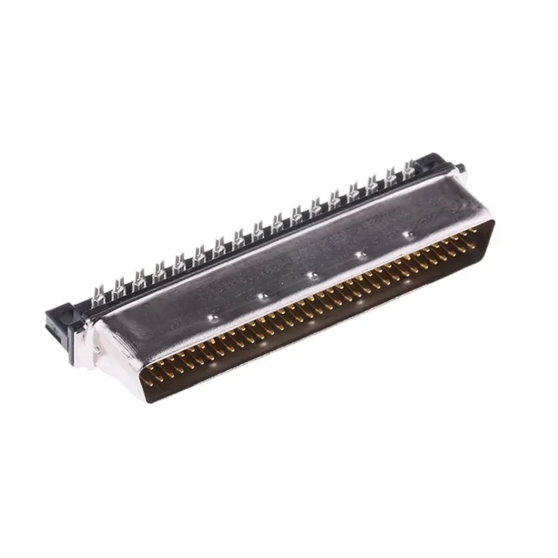 TE Connectivity 68 Way Right Angle Cable SCSI Connector 1.27 mm Pitch 1A Current IDT 5749621-7