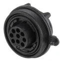 Bulgin Circular Connector Panel Mount Socket, 9 Contacts, Female Contact, 150V, 5A, IP68, Standard Buccaneer Series PX0727/S