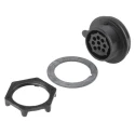 Bulgin Circular Connector Panel Mount Socket, 9 Contacts, Female Contact, 150V, 5A, IP68, Standard Buccaneer Series PX0727/S