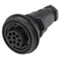 Bulgin Circular Connector 9 Contacts In-Line Socket Female IP68 Standard Buccaneer Series PX0729/S