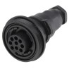 Bulgin Circular Connector 9 Contacts In-Line Socket Female IP68 Standard Buccaneer Series PX0729/S