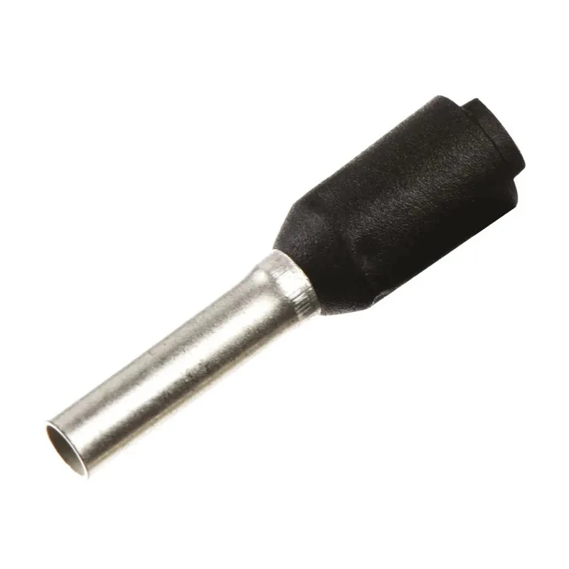 Weidmüller Insulated Crimp Bootlace Ferrule 8 mm Pin Length 1.7 mm Pin Diameter Black 16 AWG 9021960000